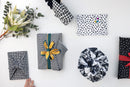 8 Pack Assorted Small Fabric Wraps 30x30 cm