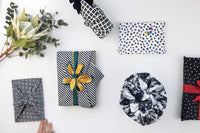 8 Pack Assorted Small Fabric Wraps 30x30 cm