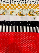 8 Pack Assorted Medium Cotton Wraps 50x50cm