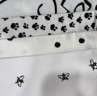 8 Pack Assorted Small Fabric Wraps 30x30 cm