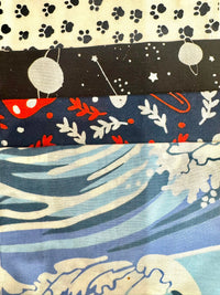 8 Pack Assorted Small Fabric Wraps 30x30 cm